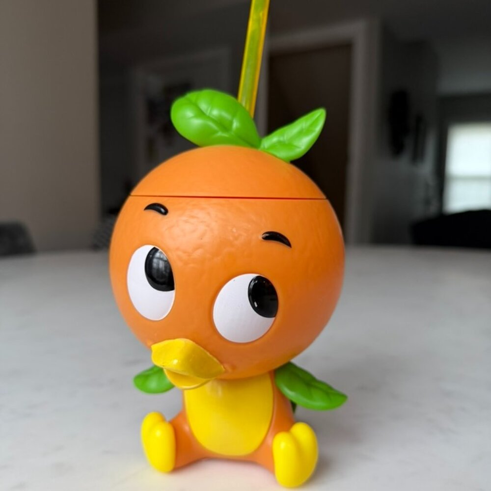 Disney Orange Bird Straw‎ Cup Sipper EPCOT